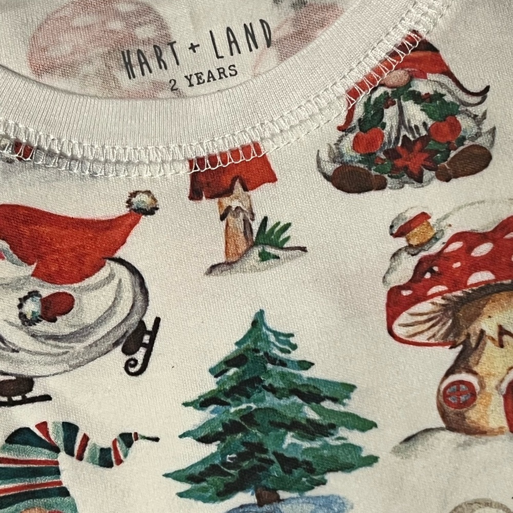 Women’s Gnome 2pc Pajama Set | Sz M 
100% Organic Cotton | Christmas Holiday - Picture 11 of 15